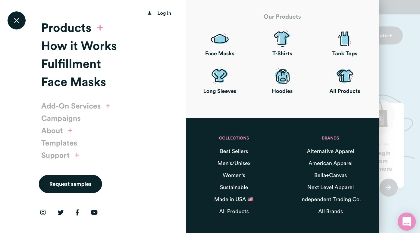 An example of diversified e-commerce offers